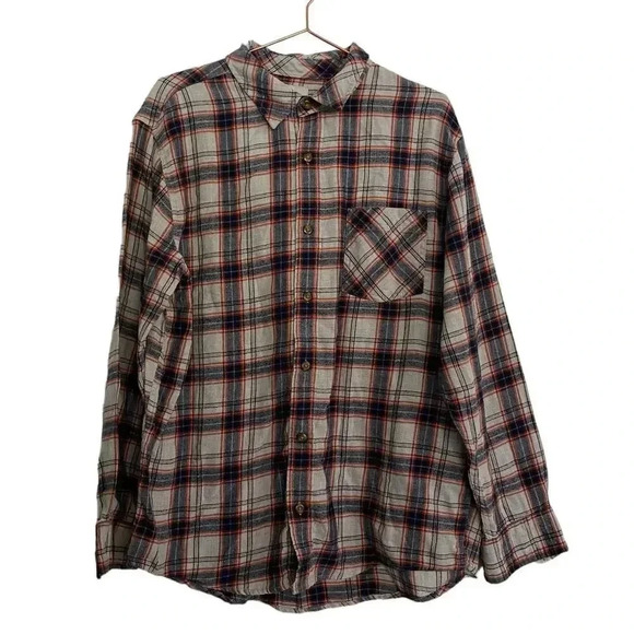 Field & Stream Men's Flannel Plaid Long Sleeves Button Down Shirt Size Large - Picture 1 of 3